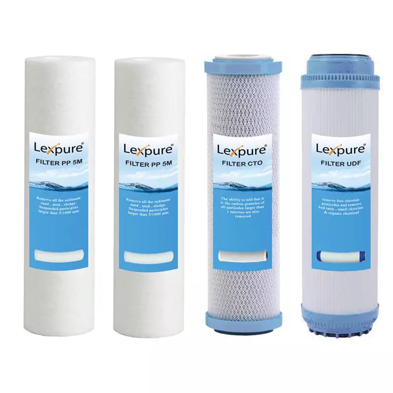 فیلتر تصفیه آب خانگی لکس پیور مدل EXTRA PP-1 مجموعه ۴ عددی