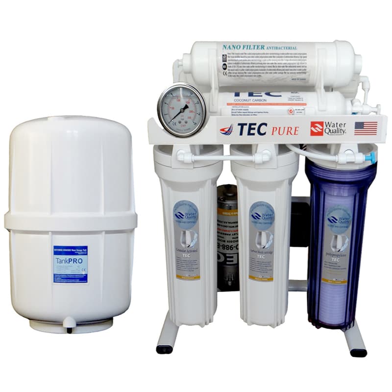 دستگاه تصفیه آب ۶ مرحله ای با روش اسمز معکوس- نانوفیلتراسیون مدل RO-T3817