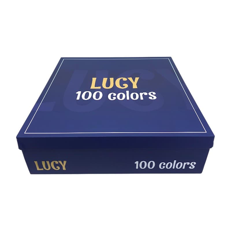 پک ۱۰۰ عددی لاک ژل لوسی LUCY | حجم 10میل | به همراه 🌈پالت رنگ، نیپر و سوهان