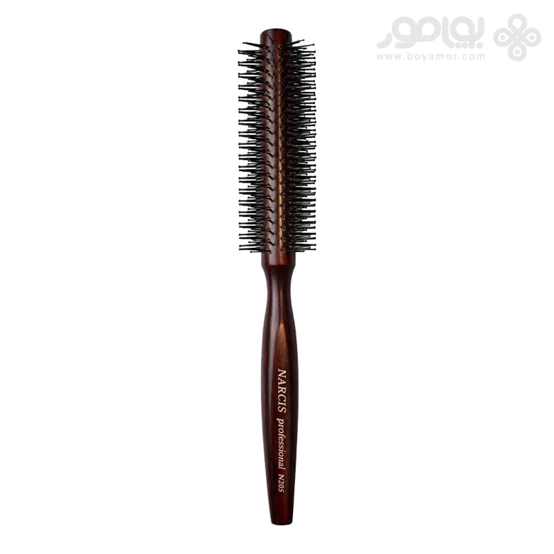 برس گرد چوبی مردانه نارسیس سایز متوسط کد N205
