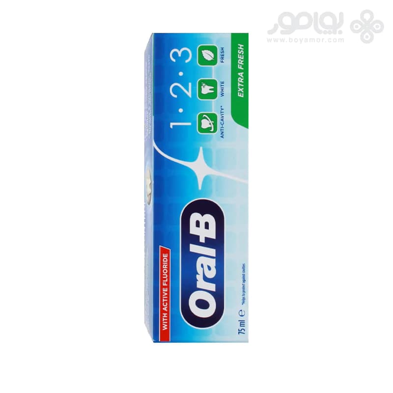 خمیر دندان سه کاره اورال بی مدل EXTRA FRESH حجم 75 میل