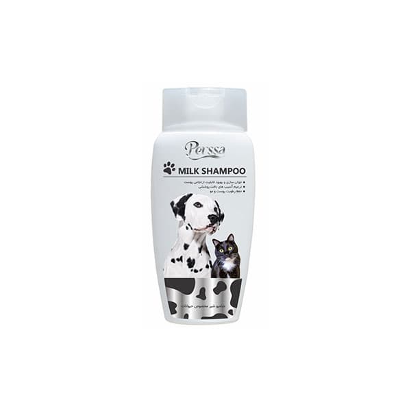 شامپو شیر سگ و گربه پرسا 250 میلی لیتر Perssa Milk Shampoo for Dogs & Cats — تصویر ۲