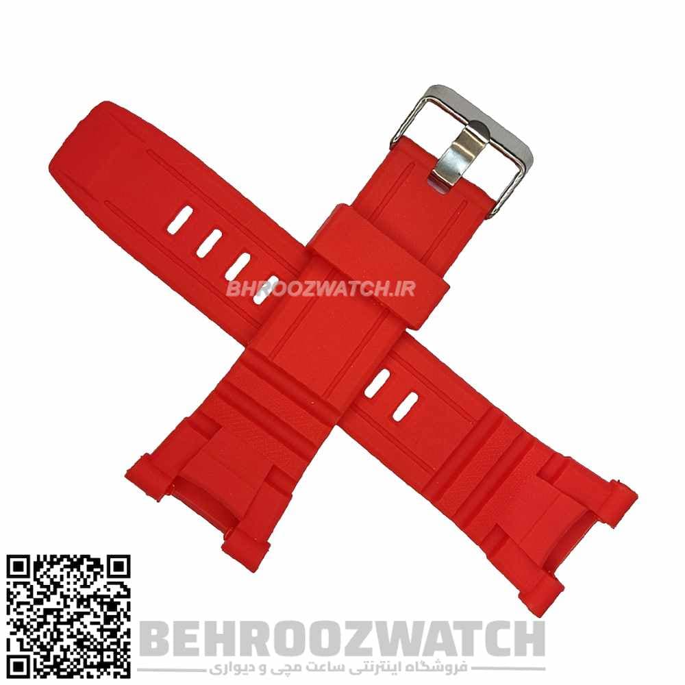 بند ساعت کیو اند کیو و اسکمی QQ M143J M124J Skmei 1226 قرمز — تصویر ۳
