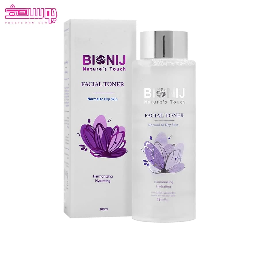 تونر پوست نرمال تا خشک بیونیج حجم 200ml — تصویر ۲