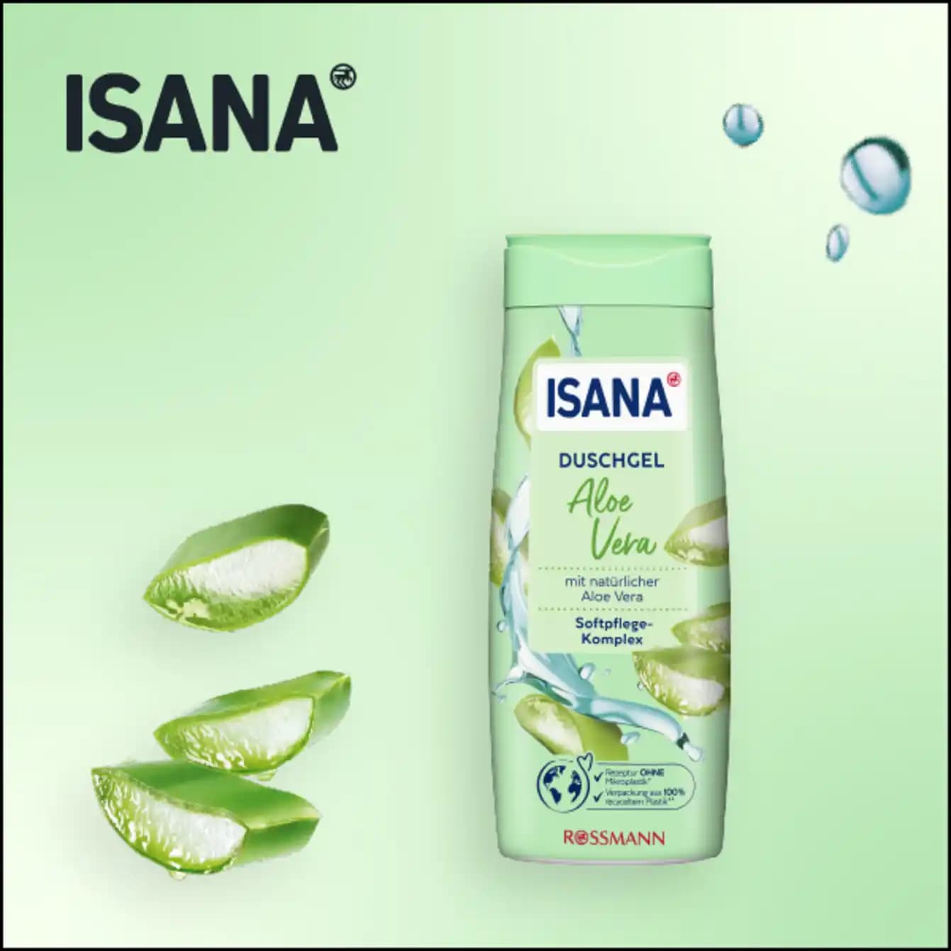 ژل دوش آلورا ایسانا 300ml — تصویر ۲