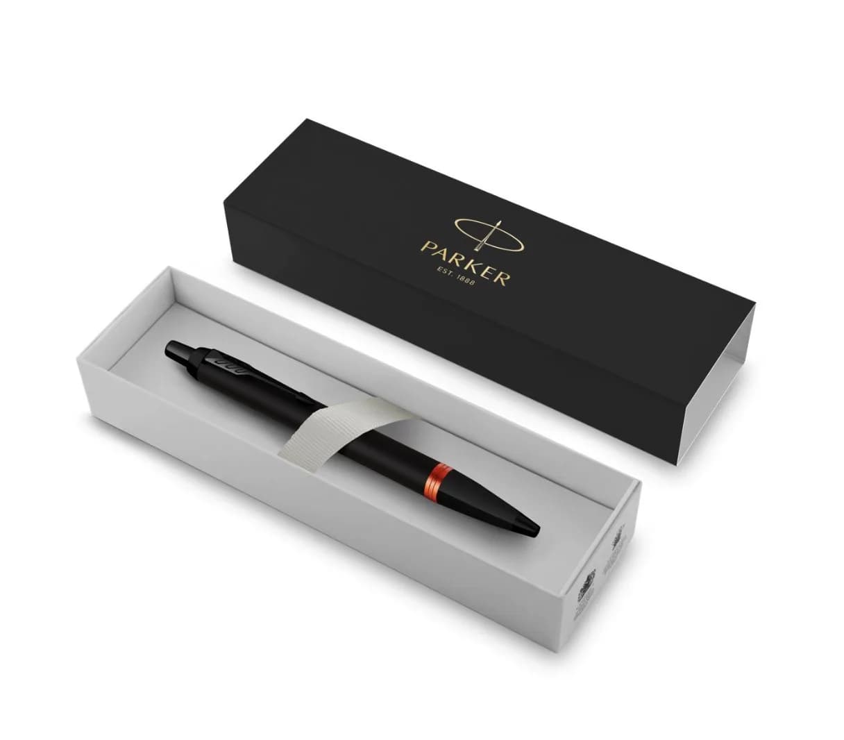 خودکار پارکر IM مات مشکی حلقه نارنجی – Parker IM Matte Black Orange Ring