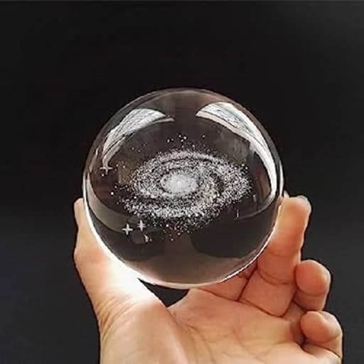 چراغ خواب مدل گوی کریستالی طرح راه شیری 3D — تصویر ۵