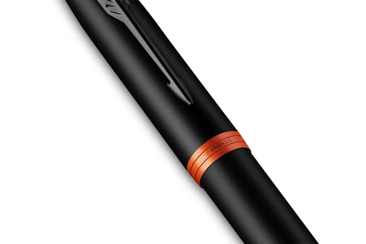 روان‌نویس پارکر آی‌ام مشکی مات حلقه نارنجی | Parker IM Matte Black Orange Ring — تصویر ۴