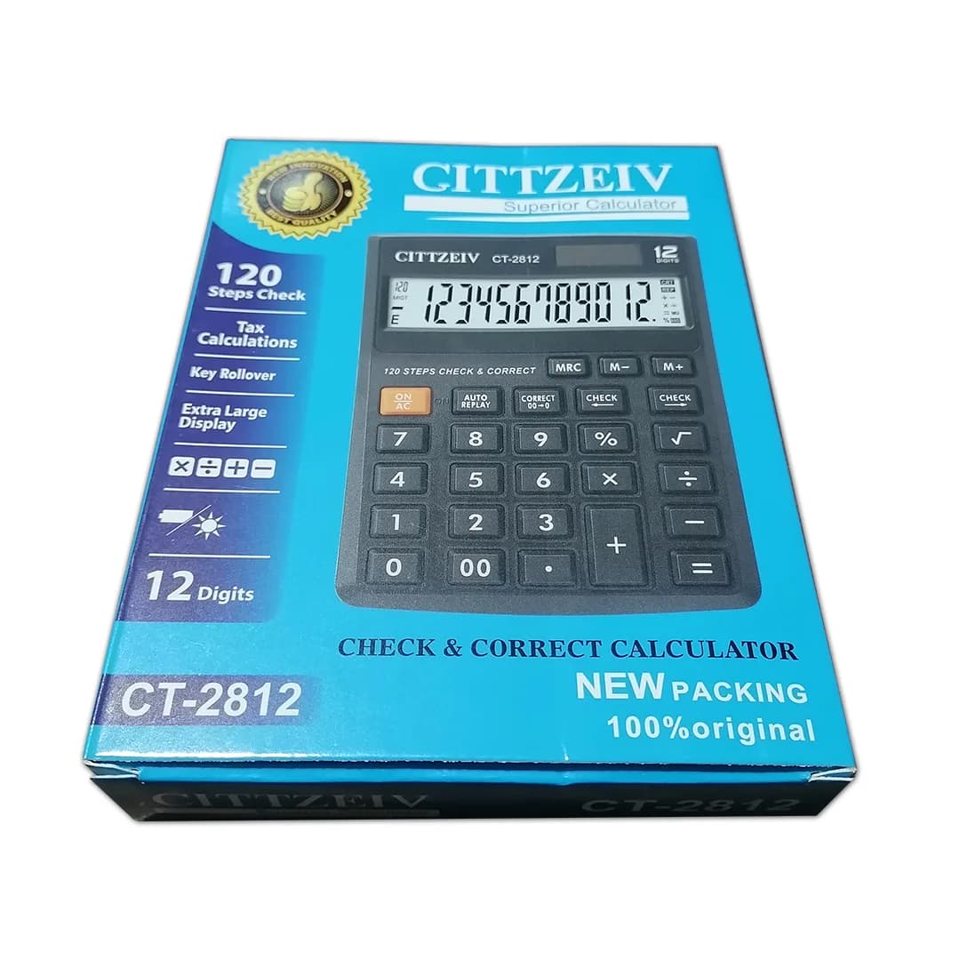 ماشین حساب GITTZEIV مدل CT-2812 — تصویر ۴