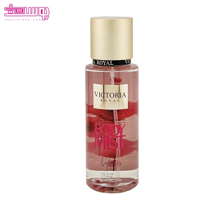 بادی اسپلش اکلیلی ولوت پتالس ویکتوریا رویال مدل Velvet Petals حجم 110ml — تصویر ۳