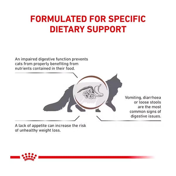غذای خشک گربه رویال کنین گسترو اینتستینال 2 کیلوگرم Royal Canin Veterinary Feline Gastrointestinal Dry Cat Food — تصویر ۱۲