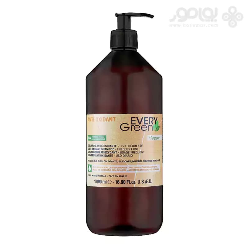 شامپو آنتی اکسیدان اوری گرین ANTI-OXIDANT مناسب مصرف روزانه 1000 میل — تصویر ۲