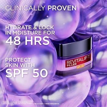 کرم روز ضد پیری و آبرسان Lsf50 رویتالیفت فیلر لورال حجم 50ml — تصویر ۸