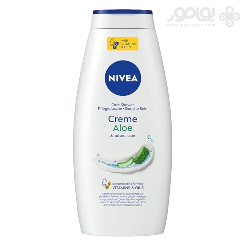 شامپو بدن نیوا CREME ALOE حاوی عصاره آلوئه ورا حجم 750 میل