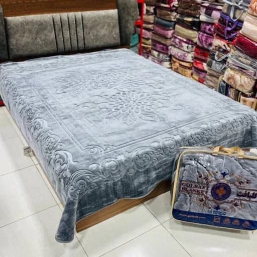 پتوی گلبافت مدل برتر گل برجسته سایز 240×220 سانتی متر — تصویر ۷