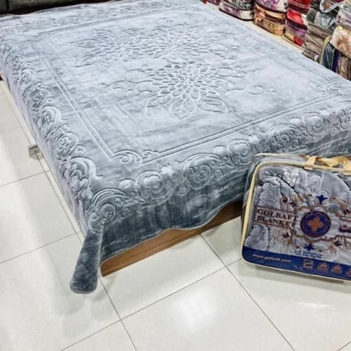 پتوی گلبافت مدل برتر گل برجسته سایز 240×220 سانتی متر — تصویر ۶