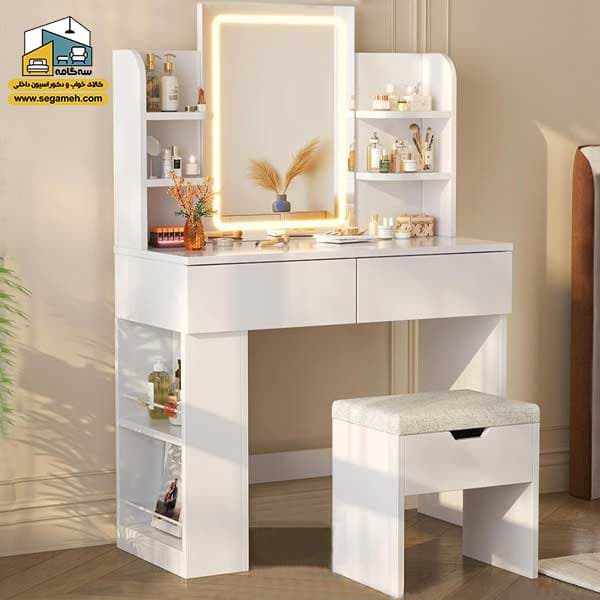 میز آرایش لامپ دار DMP257