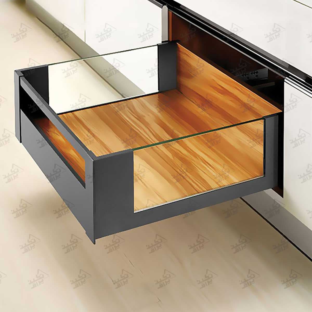 ریل بدنه دار اسلیم شیشه ارتفاع بلند با فرانت آلومینیوم فانتونی مدل B516~B520