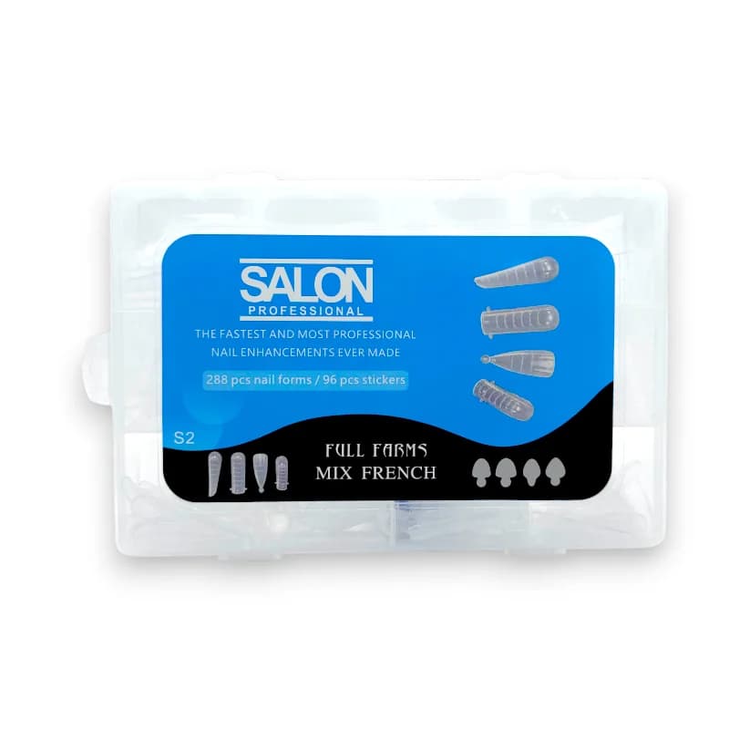 قالب کاشت ناخن سالن Salon | میکس، 288عددی | 96عدد اسمایل پیپیر | مدلS2