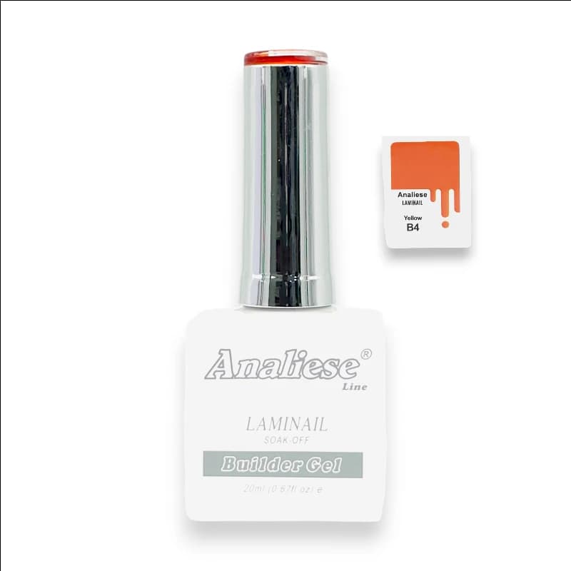 رابر بیس (لمینت) کاشت ناخن آنالیز Analiese | رنگ Yellow B4 | حجم 20میل