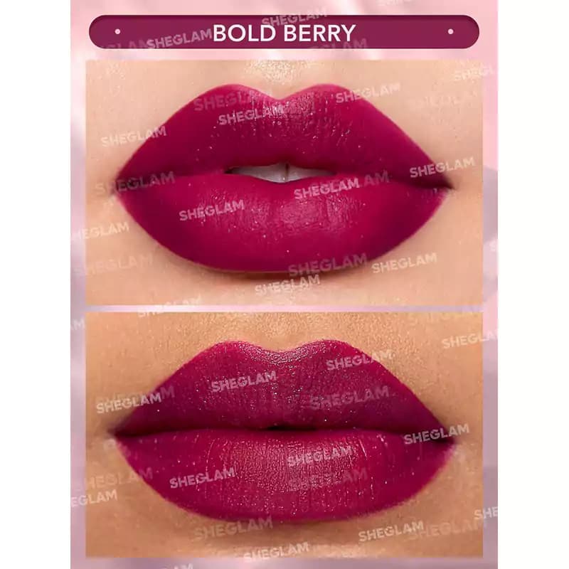 رژ لب جامد شیگلم مدل STARLIGHT VELVET رنگ BOLD BERRY — تصویر ۲