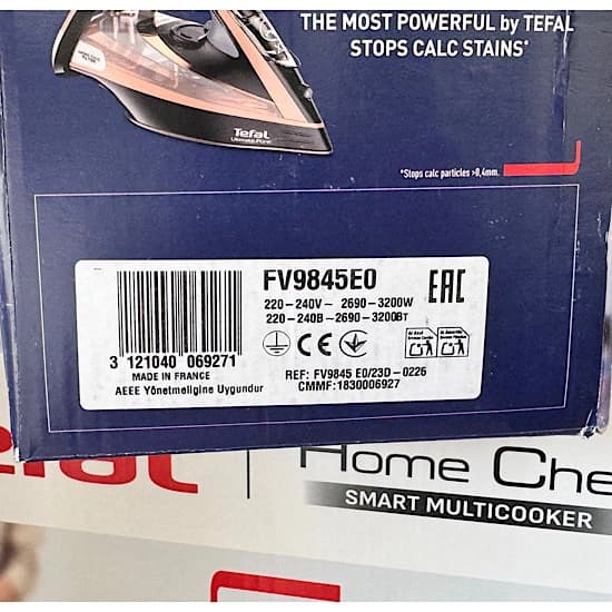 اتو بخار تفال مدل FV9845 Ultimate Pure — تصویر ۸