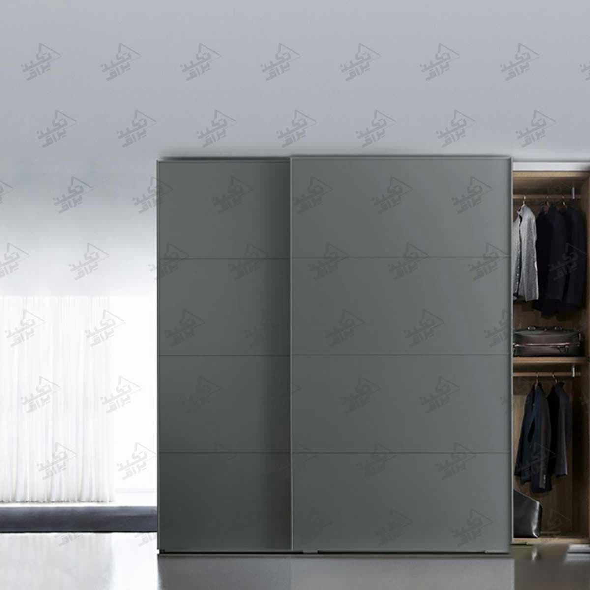 مکانیزم درب کمدی این لاین دو درب ملونی مدل Cuttable