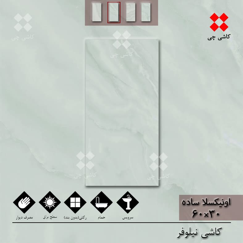 اونیکسلا طوسی و کرم 30×60 براق درجه 1 — تصویر ۳