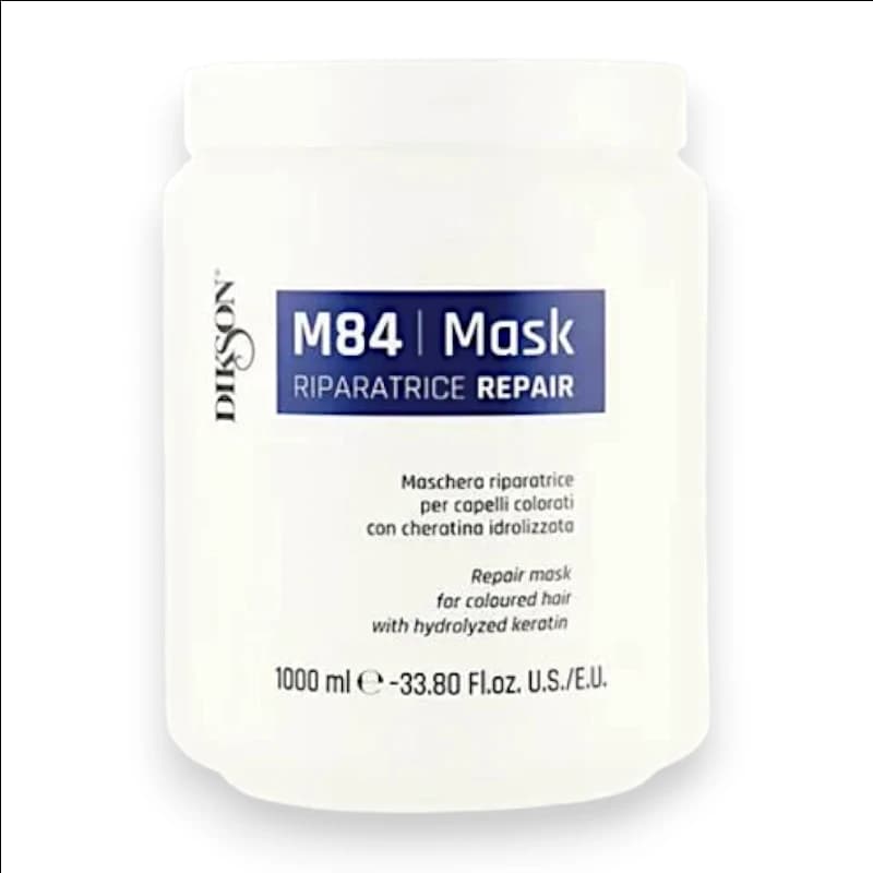 ماسک مو ترمیم کننده دیکسون مدل M84 | حاوی کراتین هیدرولیز شده برای موهای رنگ شده