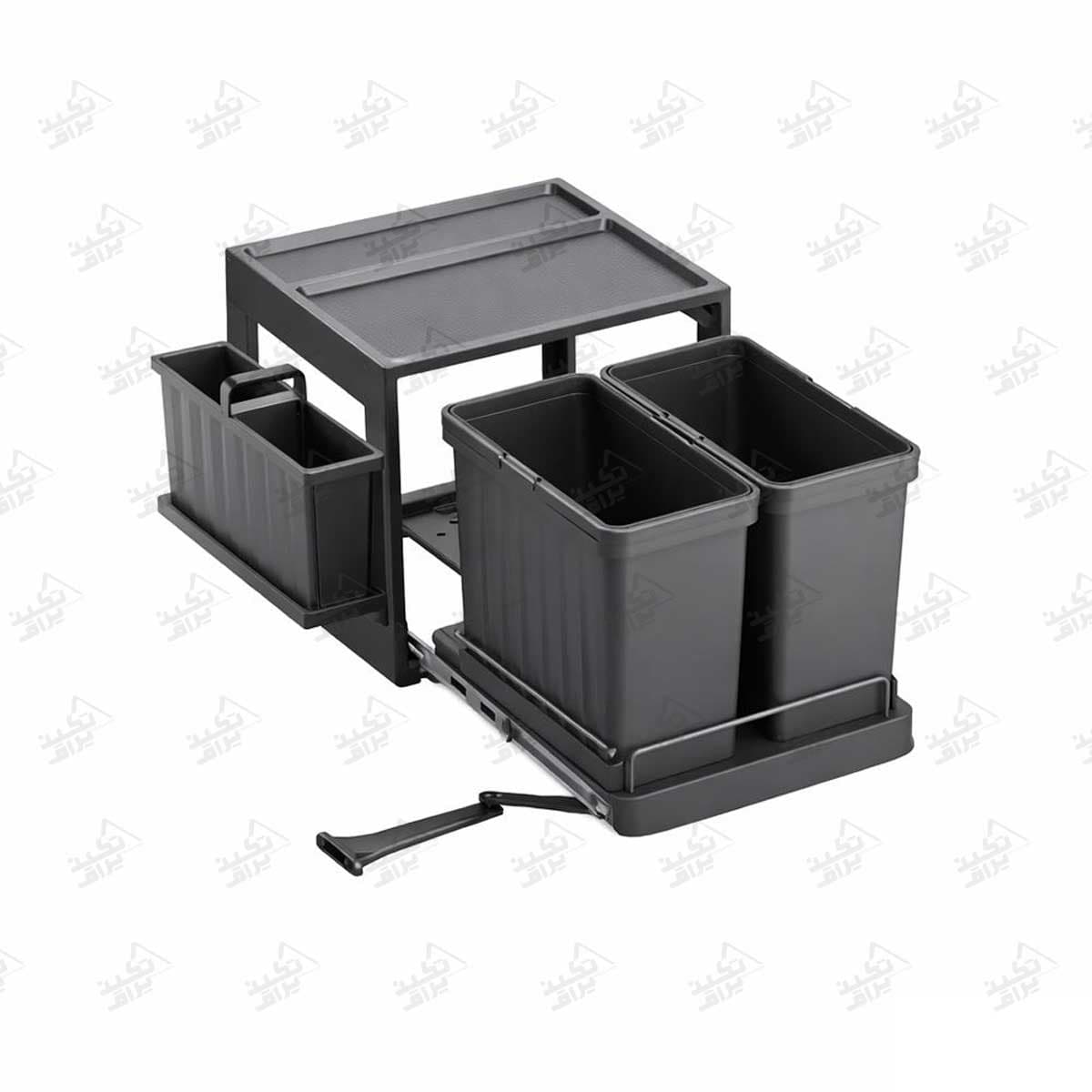 سطل زباله کابینت دوتایی 52 لیتری ملونی مدل 9251