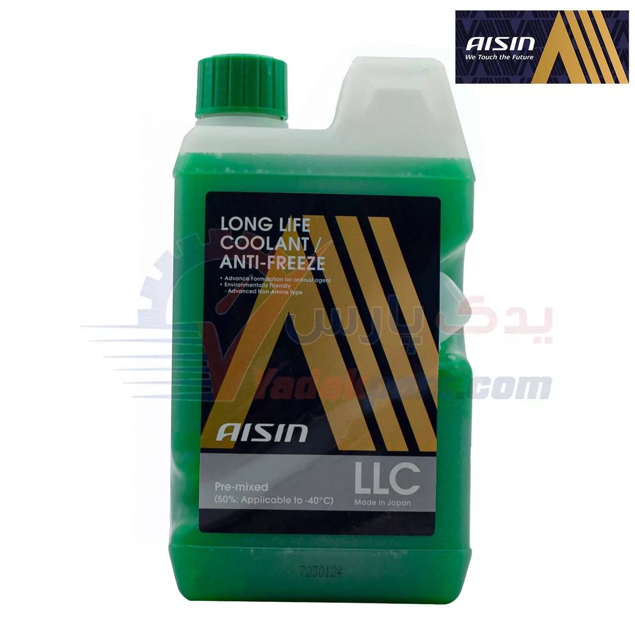ضدیخ آیسین سبز لانگ لایف ژاپن (1 لیتری) (لیبل شرکتی)