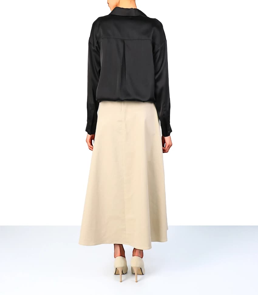 شومیز ساتن دو لایه — تصویر ۷