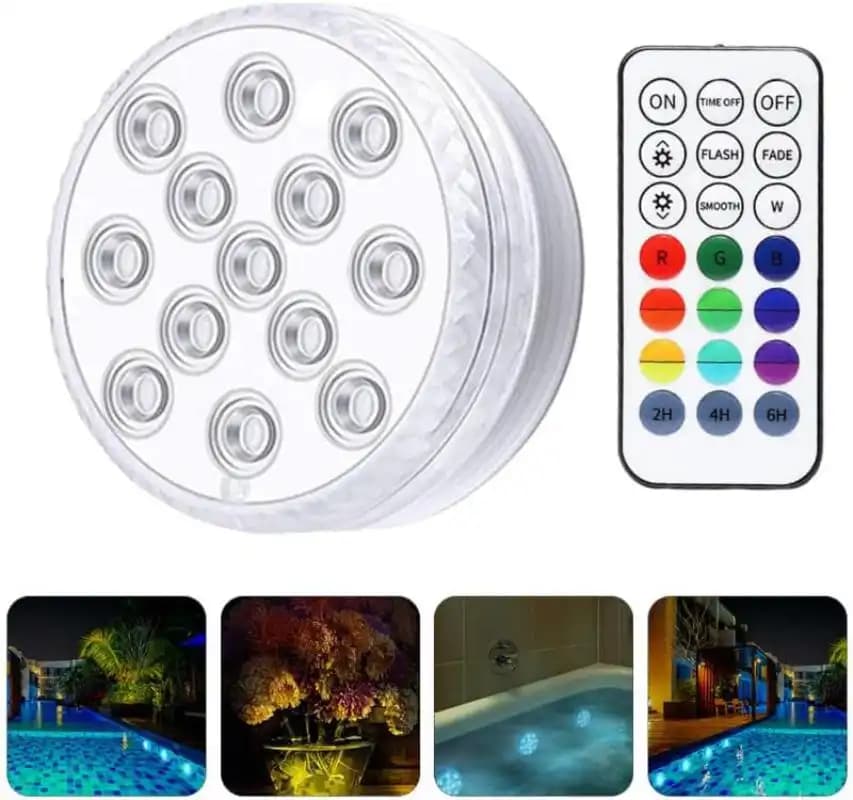 چراغ LED ریموت دار ضد آب کد1869