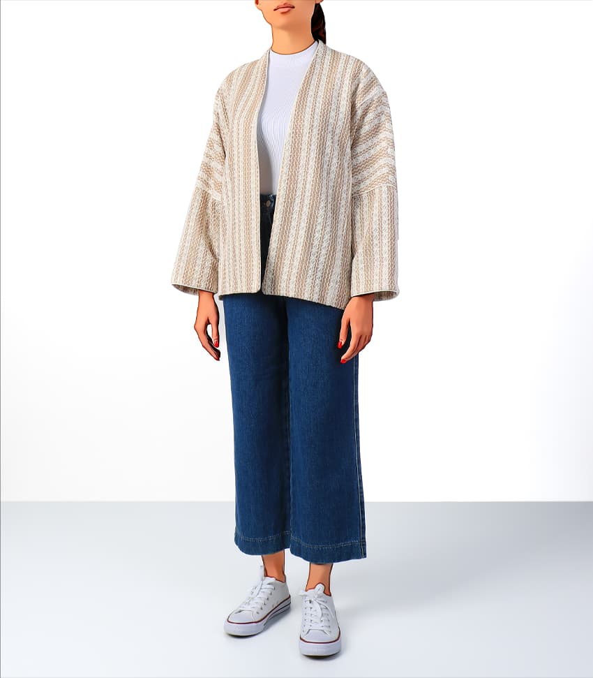 مانتو کیمونو مکرومه