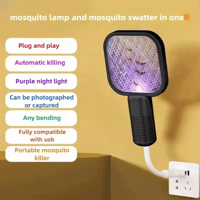 حشره کش برقی قابل حمل سفر و کمپینگ مدل USB کد595 — تصویر ۶