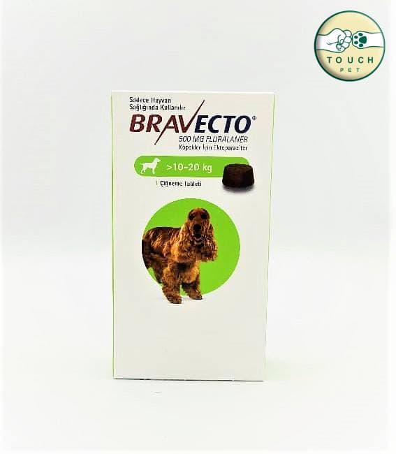 قرص ضد کک و کنه و انگل براوکتو (Bravecto Chews for Dogs) برای سگ 1۰ تا 20 کیلوگرم تک عددی — تصویر ۲