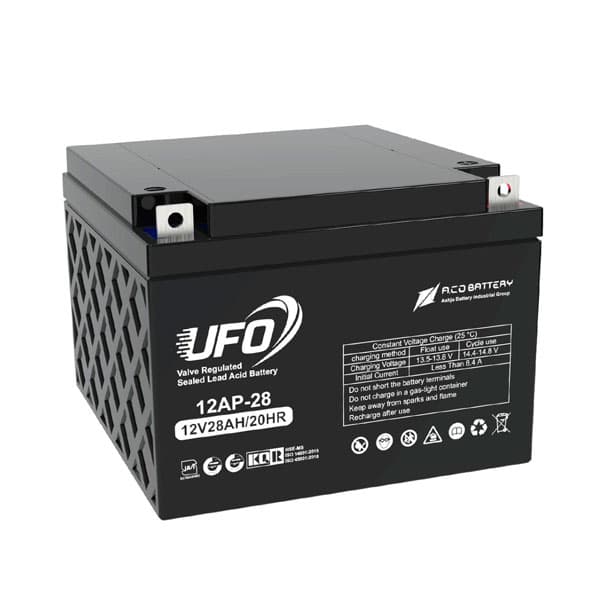 باتری یو پی اس یوفو UFO سیلد لید اسید 28 آمپرساعت 12 ولت