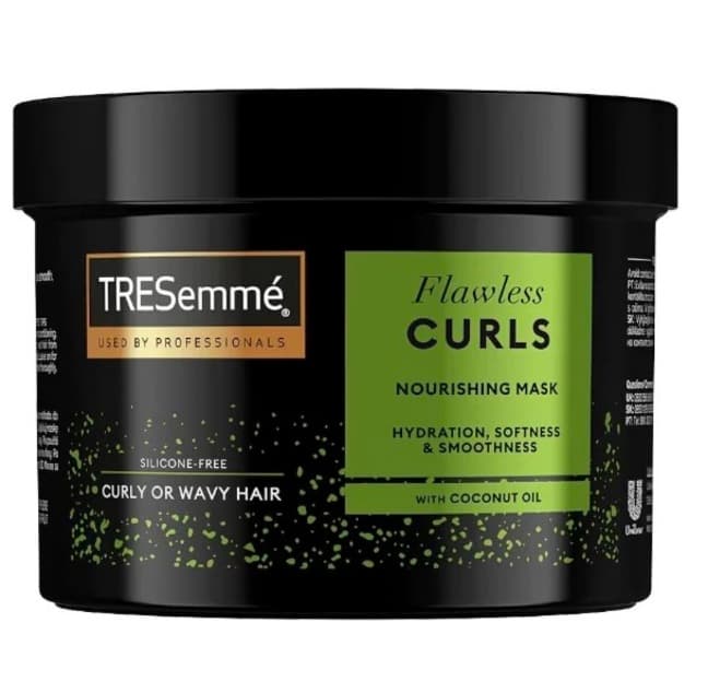 ماسک مو ترزمه موی فر حجم 440 میل Tresemme مدل CURLS (سبز)