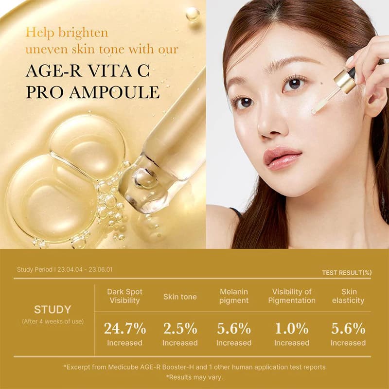 آمپول روشن کننده ویتامین C مدی کیوب مدل AGE-R حجم 20 میل — تصویر ۶