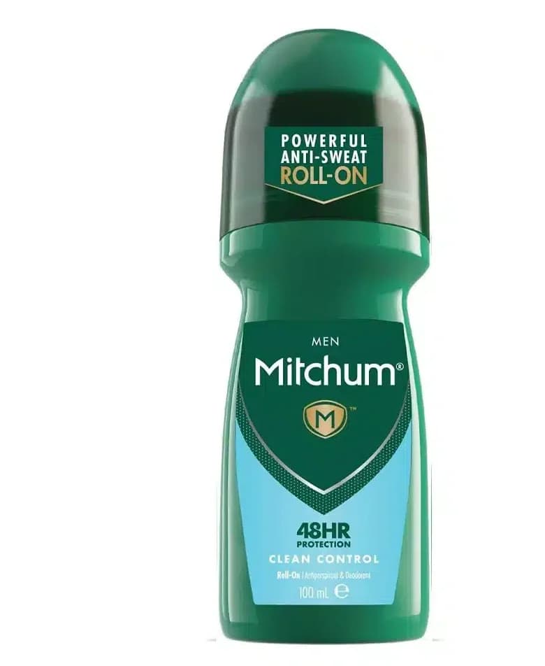 مام رولی مردانه میچام کلین کنترل 100 میل | Mitchum Men Anti-Sweat Roll-On Clean Control 100ml