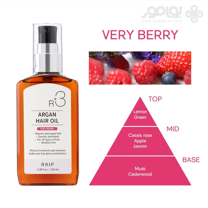 روغن آرگان معطر ریپ مدل VERY BERRY حجم 100 میل — تصویر ۳