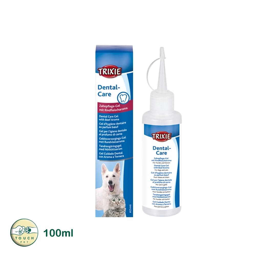 ژل مراقبت از دندان سگ و گربه تریکسی Trixie Dental Care Gel طعم گوشت گاو 100 میلی لیتر