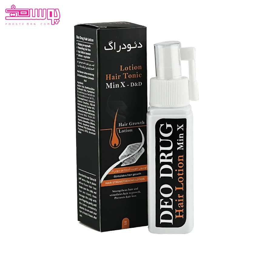 لوسیون تقویت کننده مو دئو دراگ مدل Min-X حجم 60ml