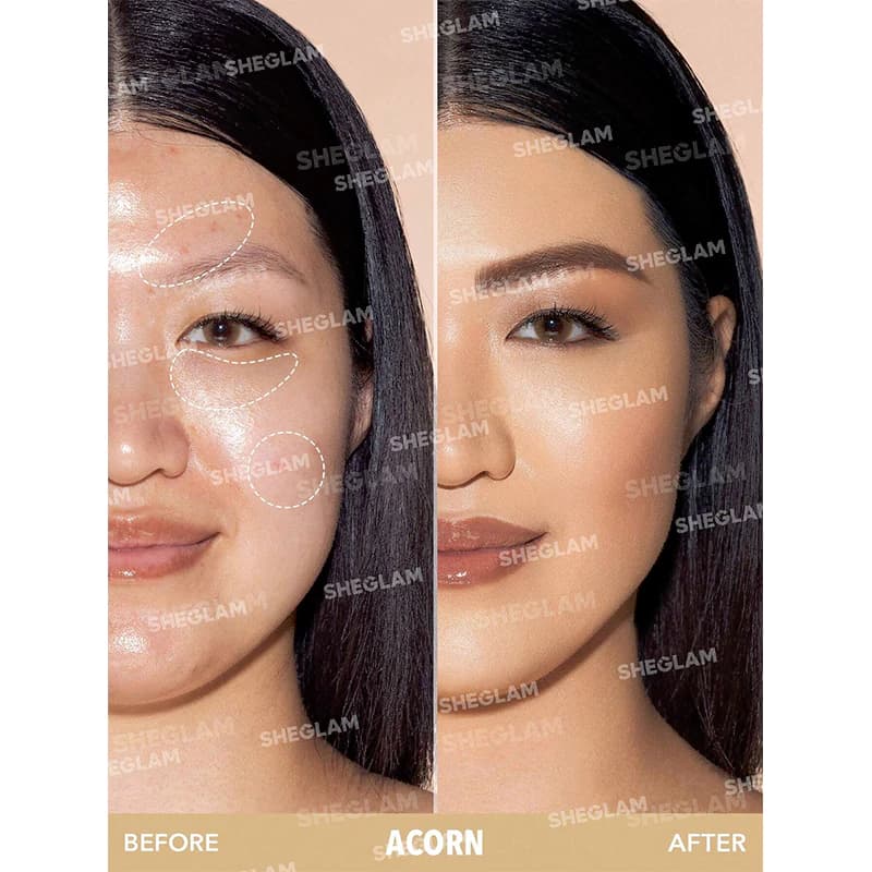 کانسیلر فول کاور شیگلم مدل PERFECT SKIN رنگ ACORN — تصویر ۳