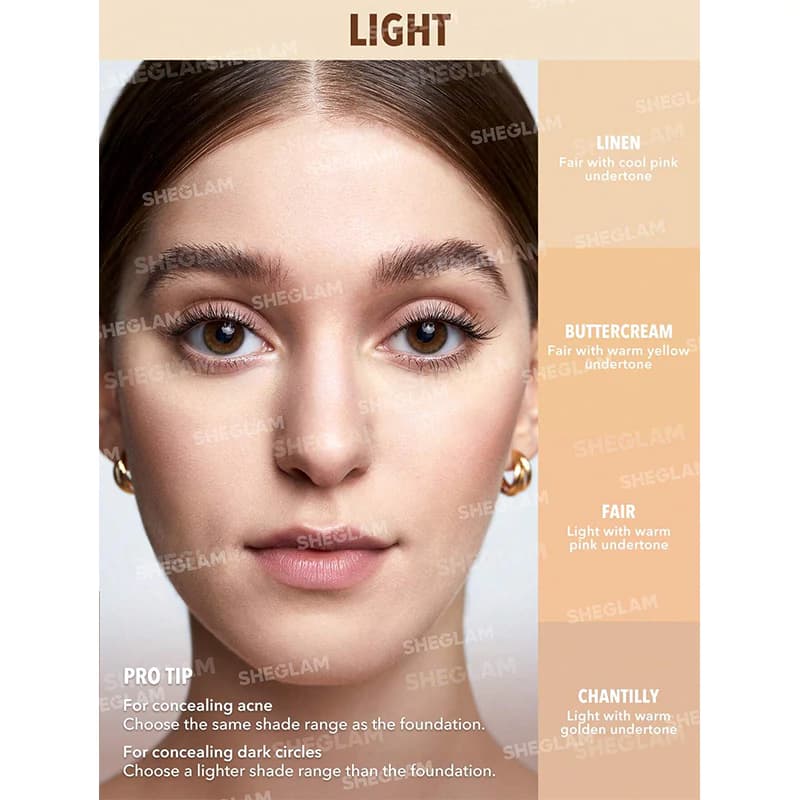کانسیلر فول کاور شیگلم مدل PERFECT SKIN رنگ FAIR — تصویر ۴
