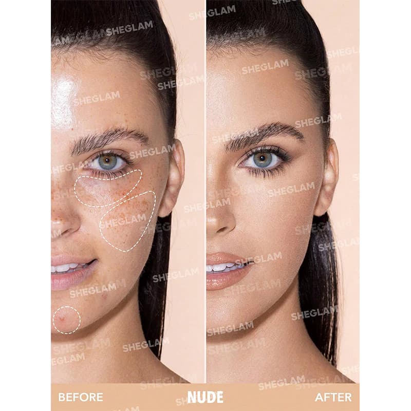 کانسیلر فول کاور شیگلم مدل PERFECT SKIN رنگ NUDE — تصویر ۳