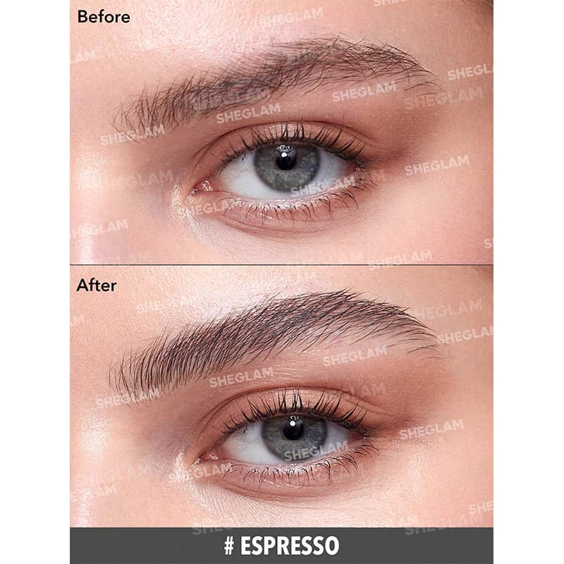ژل حالت دهنده ابرو رنگی شیگلم مدل HOLD’EM UP رنگ ESPRESSO — تصویر ۲