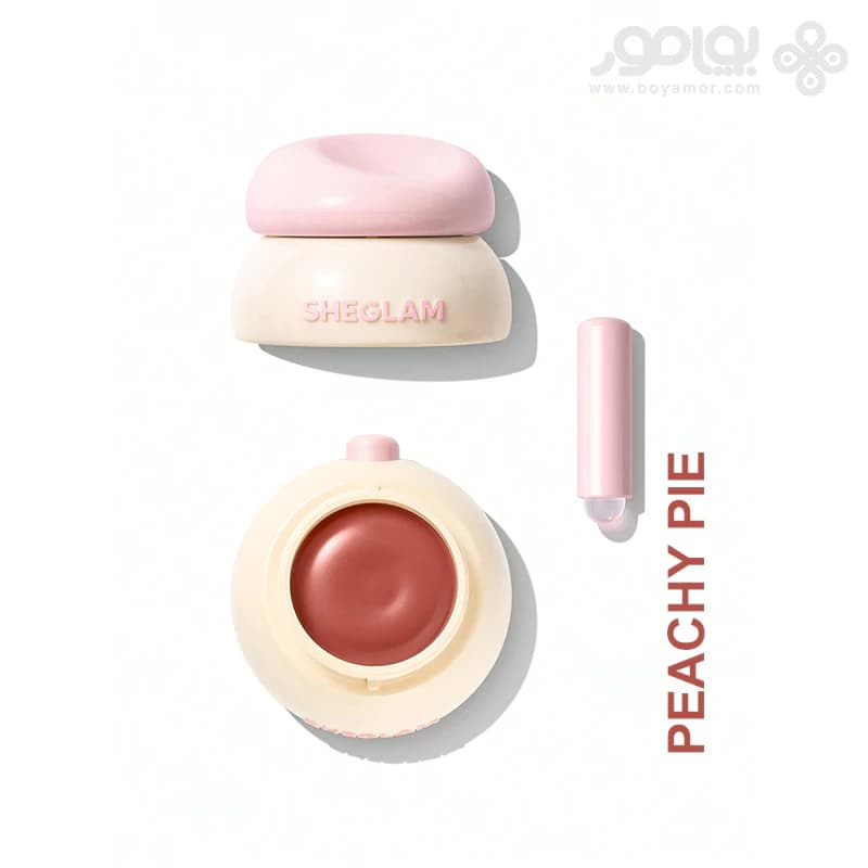 مربای لب کرمی شیگلم مدل BOUNCE PUTTY رنگ PEACHY PIE