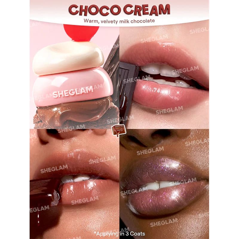 مربای لب ژله ای شیگلم مدل HYDRA JELLY رنگ CHOCO CREAM — تصویر ۳