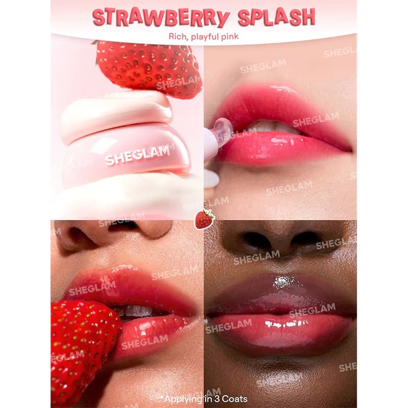مربای لب ژله ای شیگلم مدل HYDRA JELLY رنگ STRAWBERRY SPLASH — تصویر ۳